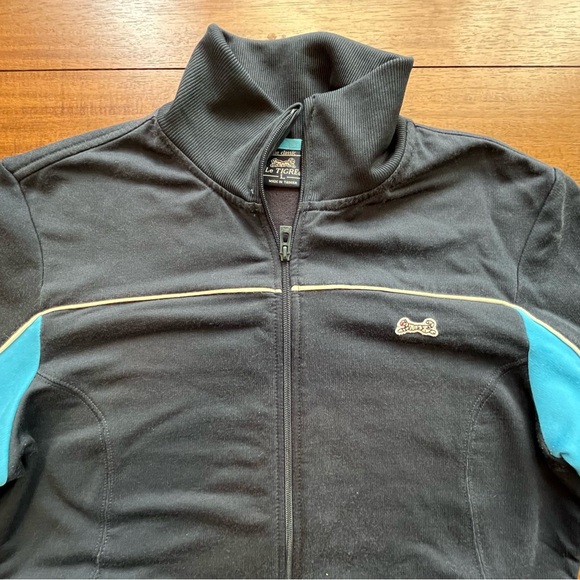 Women’s Le Tigre Navy retro jacket size large - Picture 2 of 10